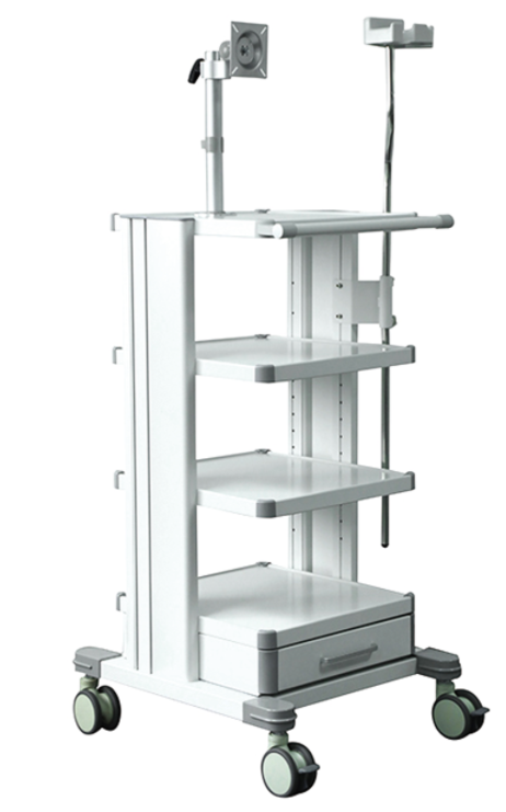 JY-15 medical endoscope cart trolley with monitor stand