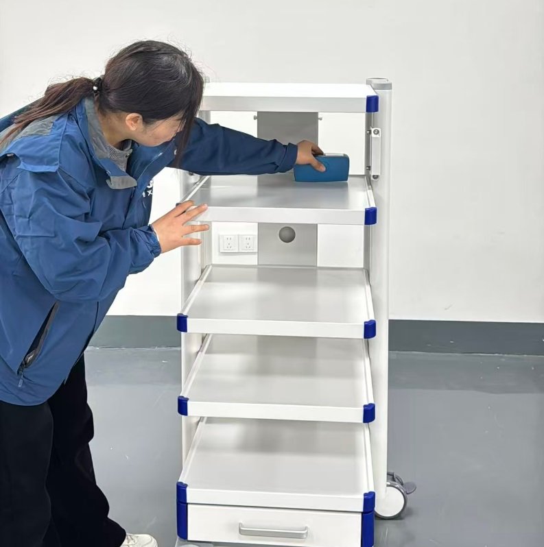 Quality Inspection of Medical Endoscope Cart in Juyi Medical Factory