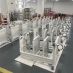 medical cart OEM mass production by Juyi Medical factory for endoscopy cart assembly line manufacturing