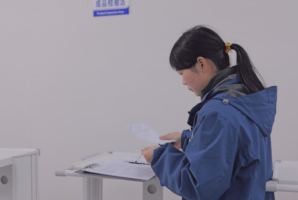 endoscope cart quality inspection process in factory