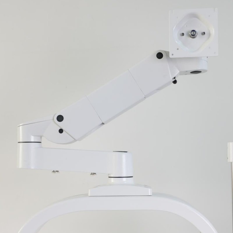 heavy duty monitor arm for medical endoscopy cart supporting large display equipment by Juyi Medical