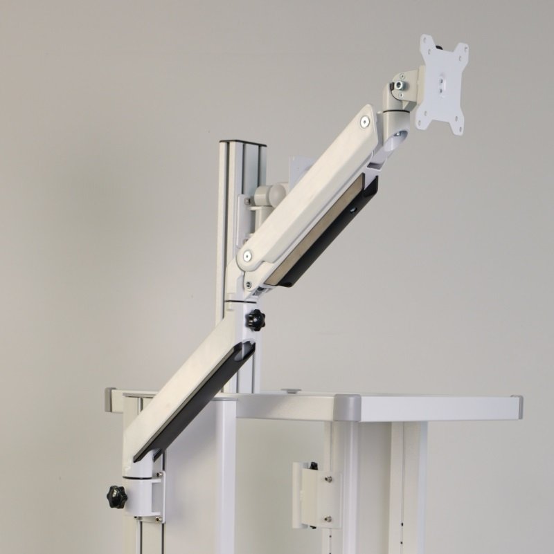 standard monitor arm for medical endoscopy cart display mounting by Juyi Medical