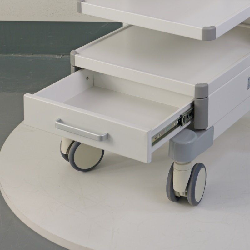 storage drawers for medical endoscopy cart equipment organization by Juyi Medical