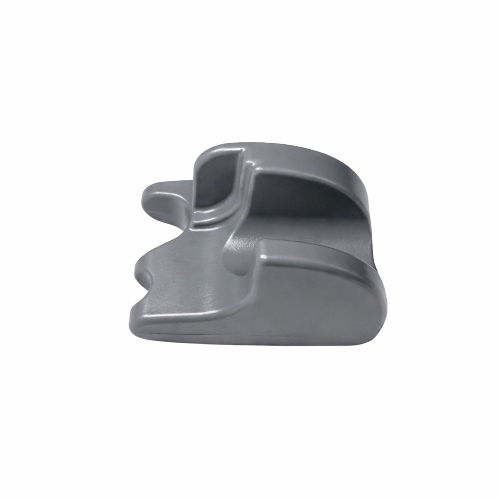 injection molded grey endoscope handle holder for medical cart universal type