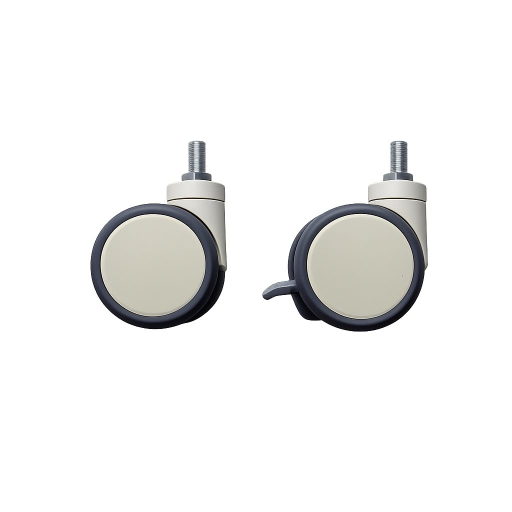 3 inch medical cart caster wheel with brake for endoscopy cart