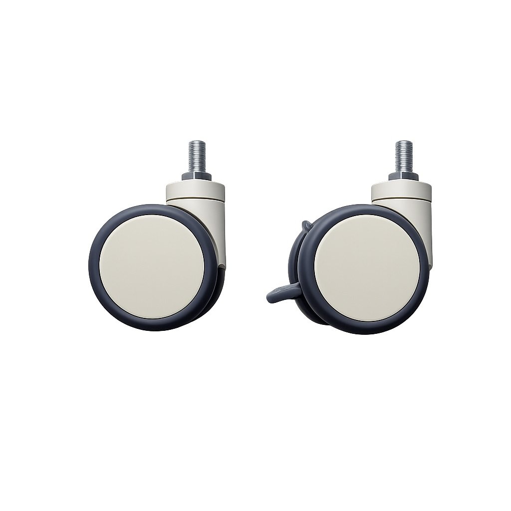 4 inch medical cart caster wheel with brake for endoscopy cart