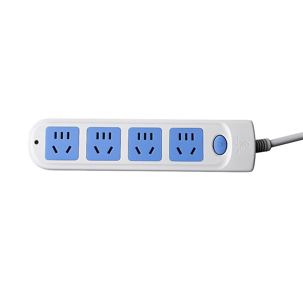 4 outlet standard power strip for medical cart equipment power supply