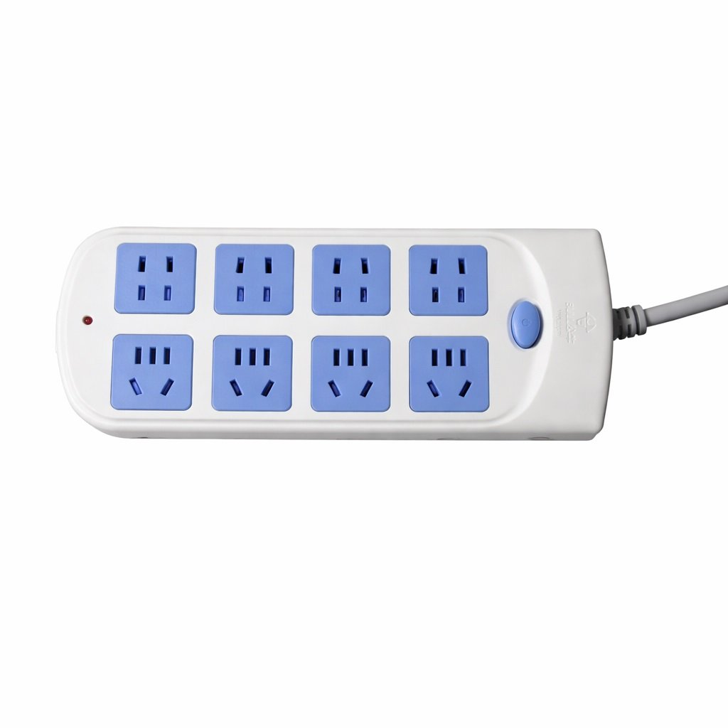 8 outlet standard power strip for medical cart equipment power supply