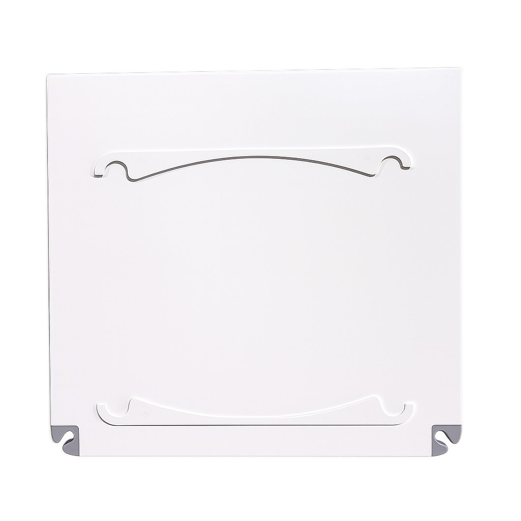 White equipment shelf model 1818 for medical cart system support