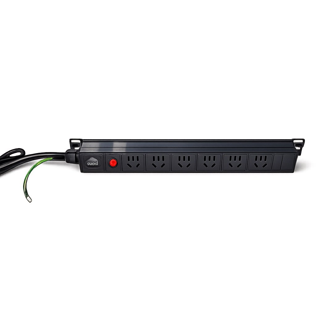 Integrated standard power strip for medical cart built-in power distribution