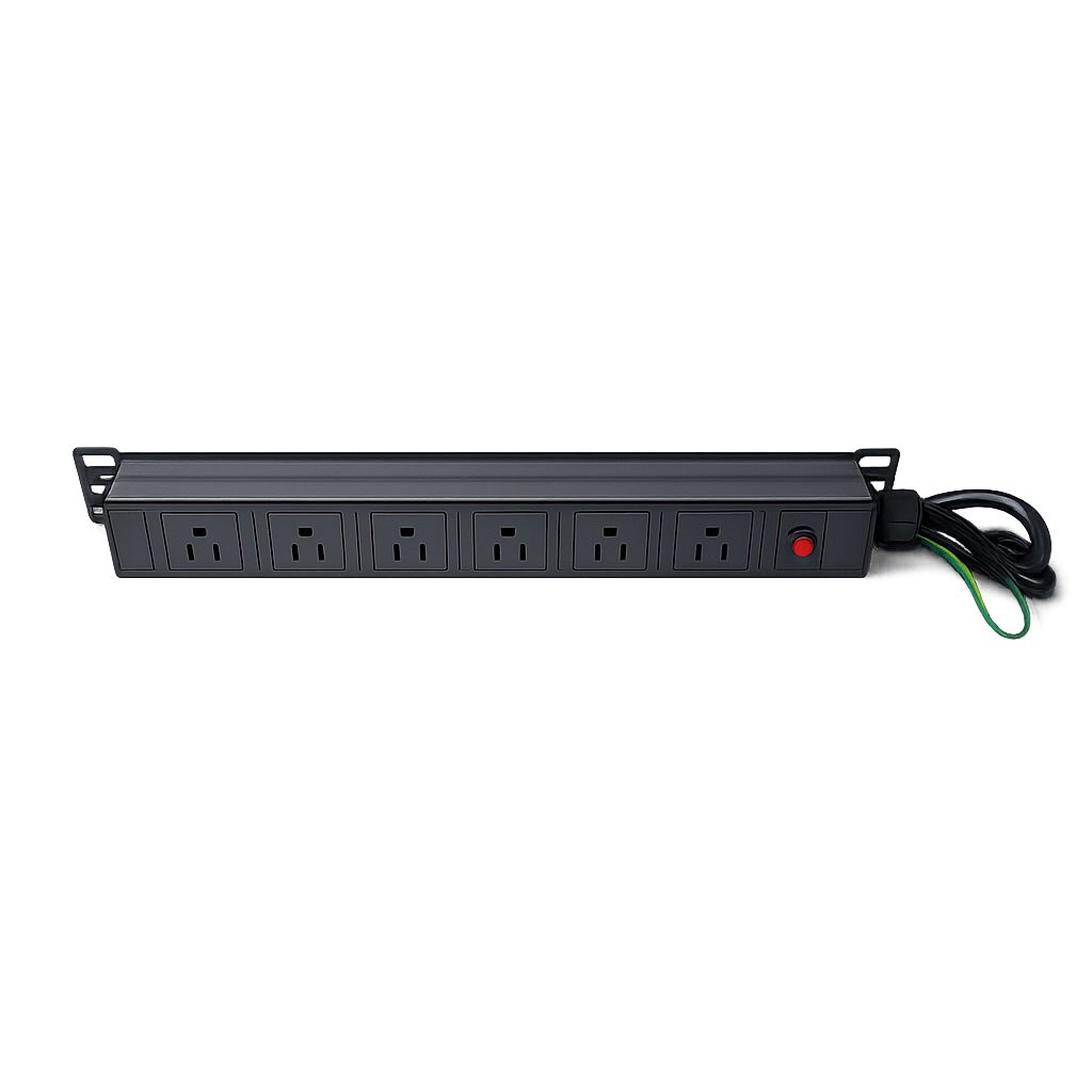 US standard integrated power strip for medical cart built-in power distribution